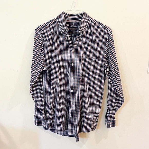 Stafford Other - Stafford Plaid Button Down Long Sleeve Shirt M